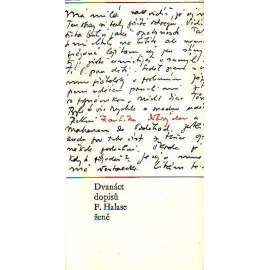 Dvanáct dopisů Františka Halase ženě (František Halas, korespondence, dopis)